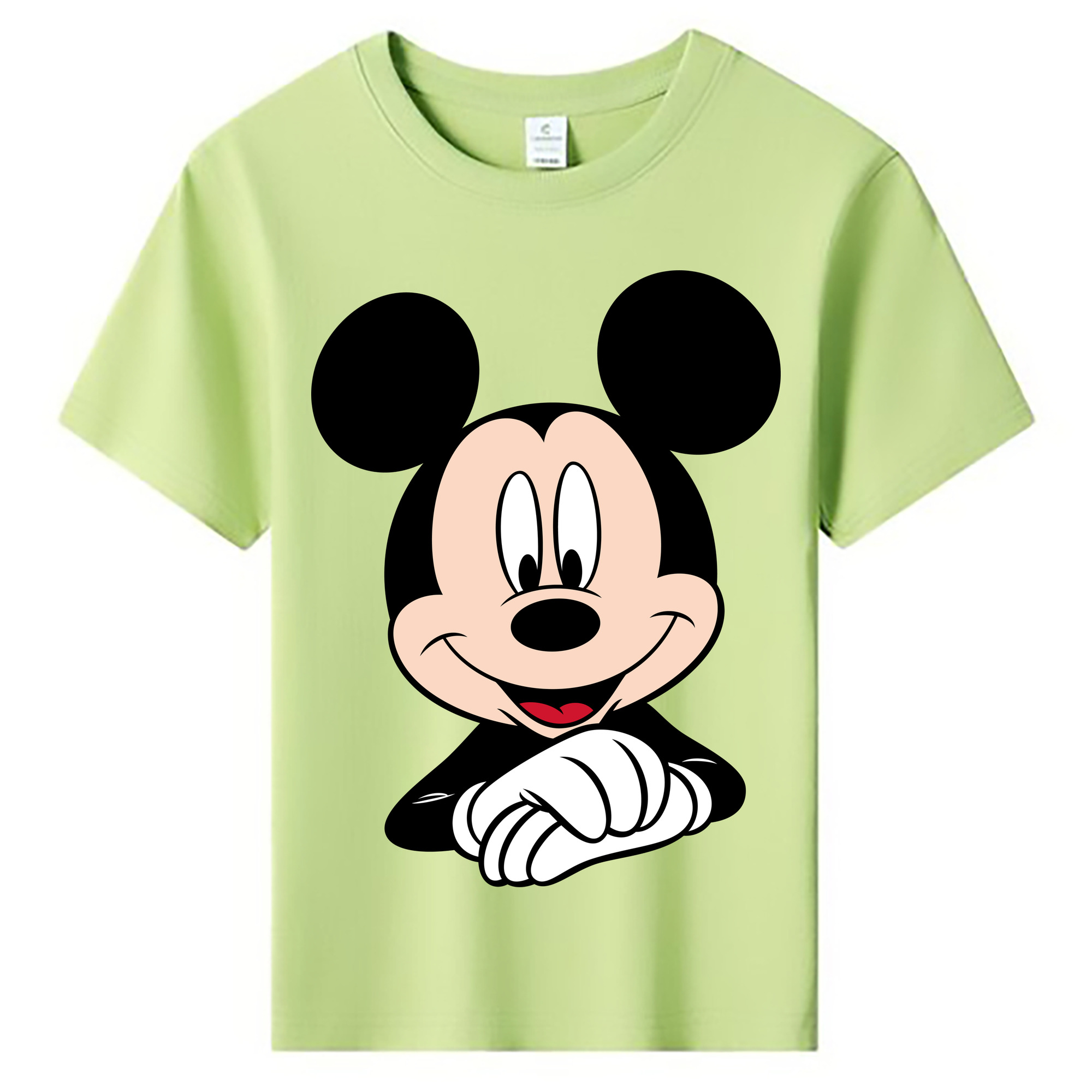 ミッキーマウス Mickey Mouse 綿100％キッズTシャツ（フロントプリント）